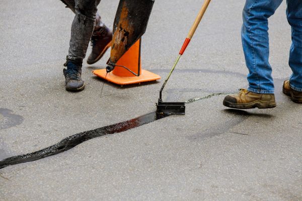 Parking Lot Crack Sealing in Turlock