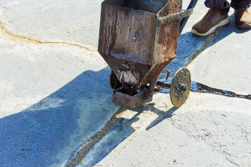 Sealant Being Spread